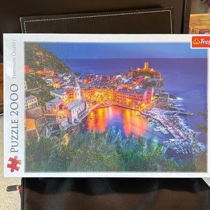 Trefl Vernazza at Dusk  2000 piece puzzle. Brand new.